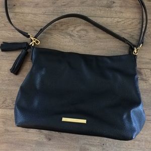 Anne Klein Black Leather Tote Purse
